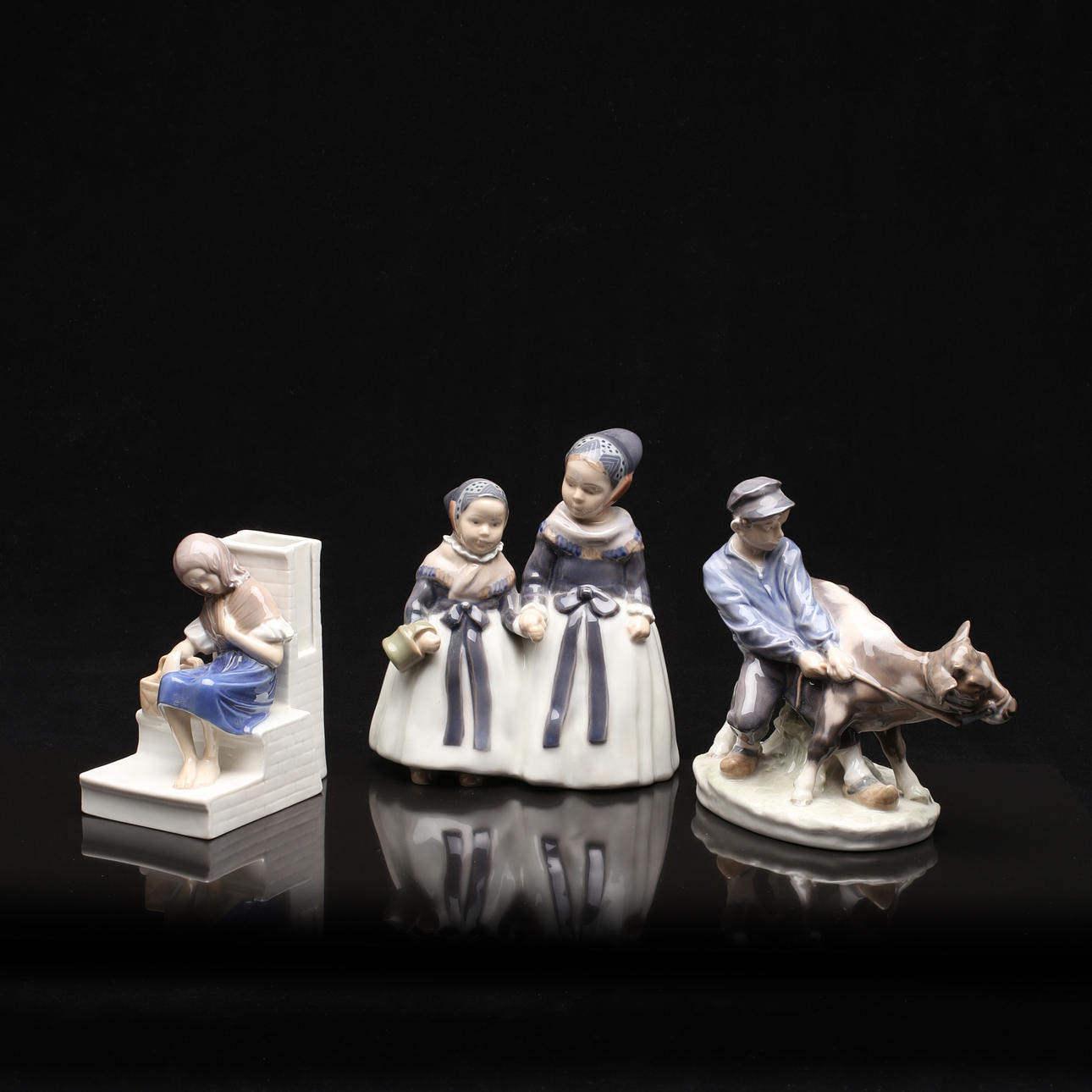FIGURER, 3 st, Royal Copenhagen & Bing & Gröndal.