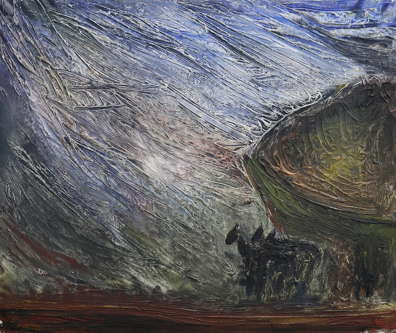 ALF STRIDFELDT. Oil on canvas, signed and dated 67.