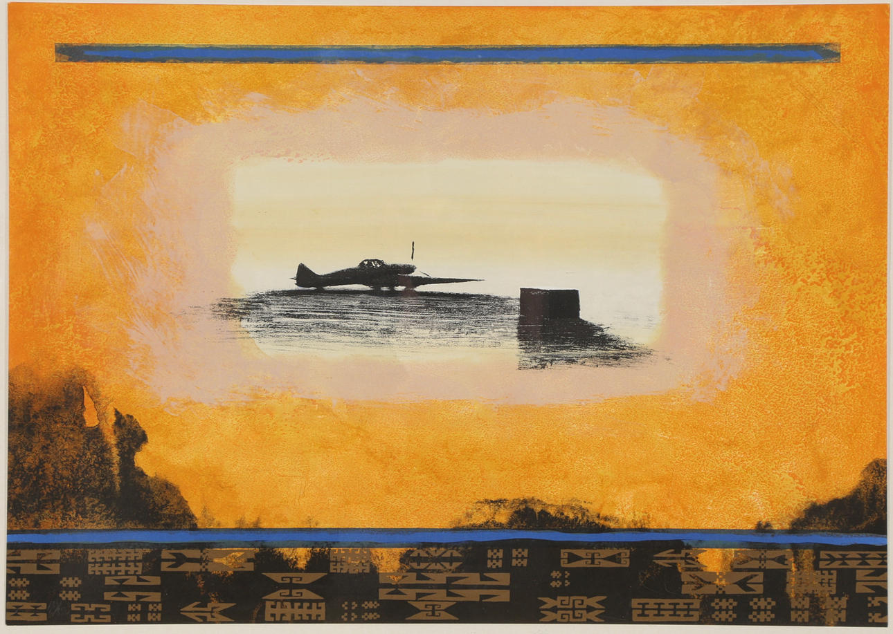 NINA STEN-KNUDSEN (F. 1957). Composition, lithograph.