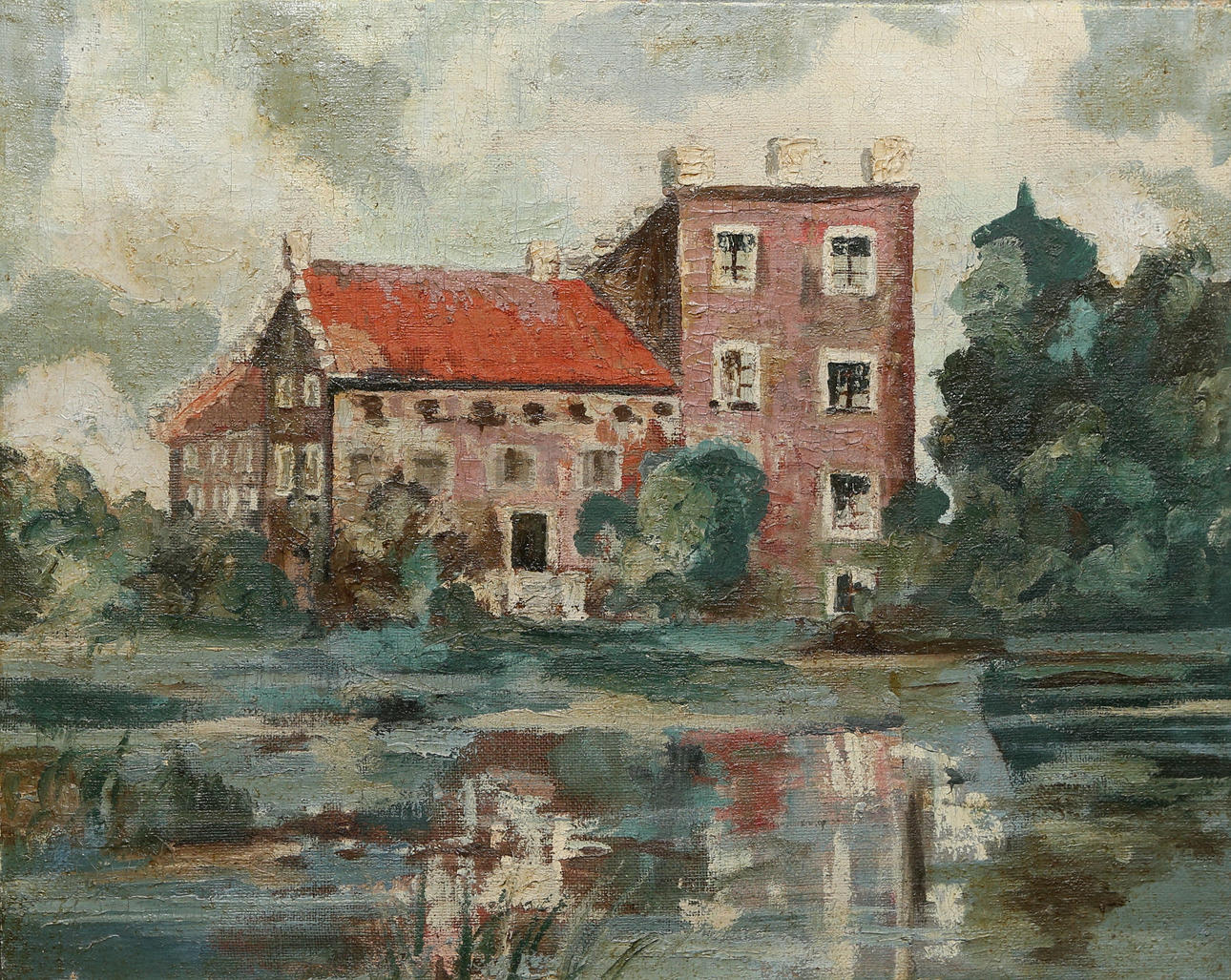 OKÄND KONSTNÄR. oil on canvas, unsigned.