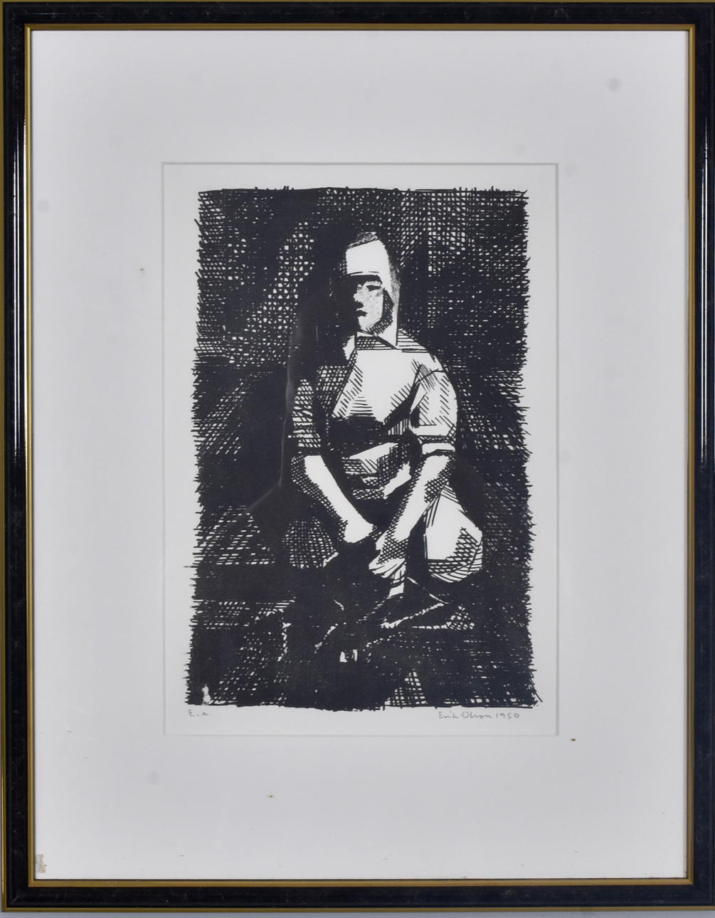 ERIK OLSON. Lithograph.