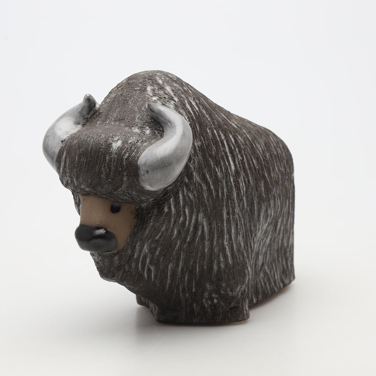 GÖRAN ANDERSSON. SCULPTURE, bison, stoneware, Upsala-Ekeby.