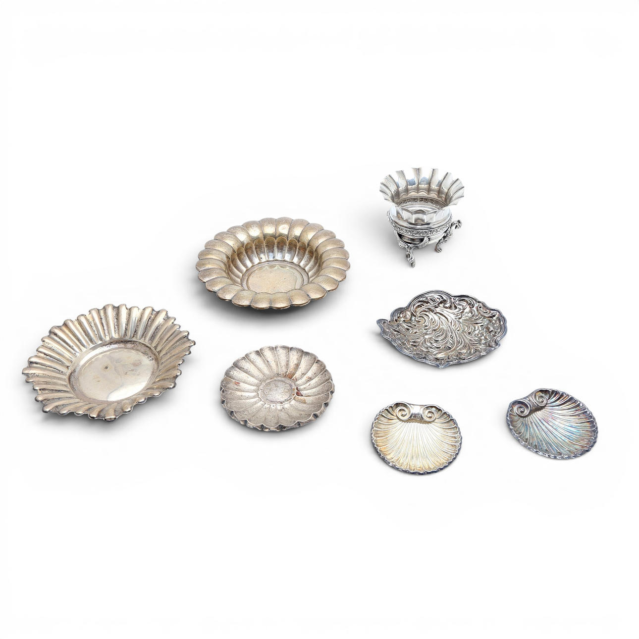 Various Spanish silver centrepieces, 20th Century.