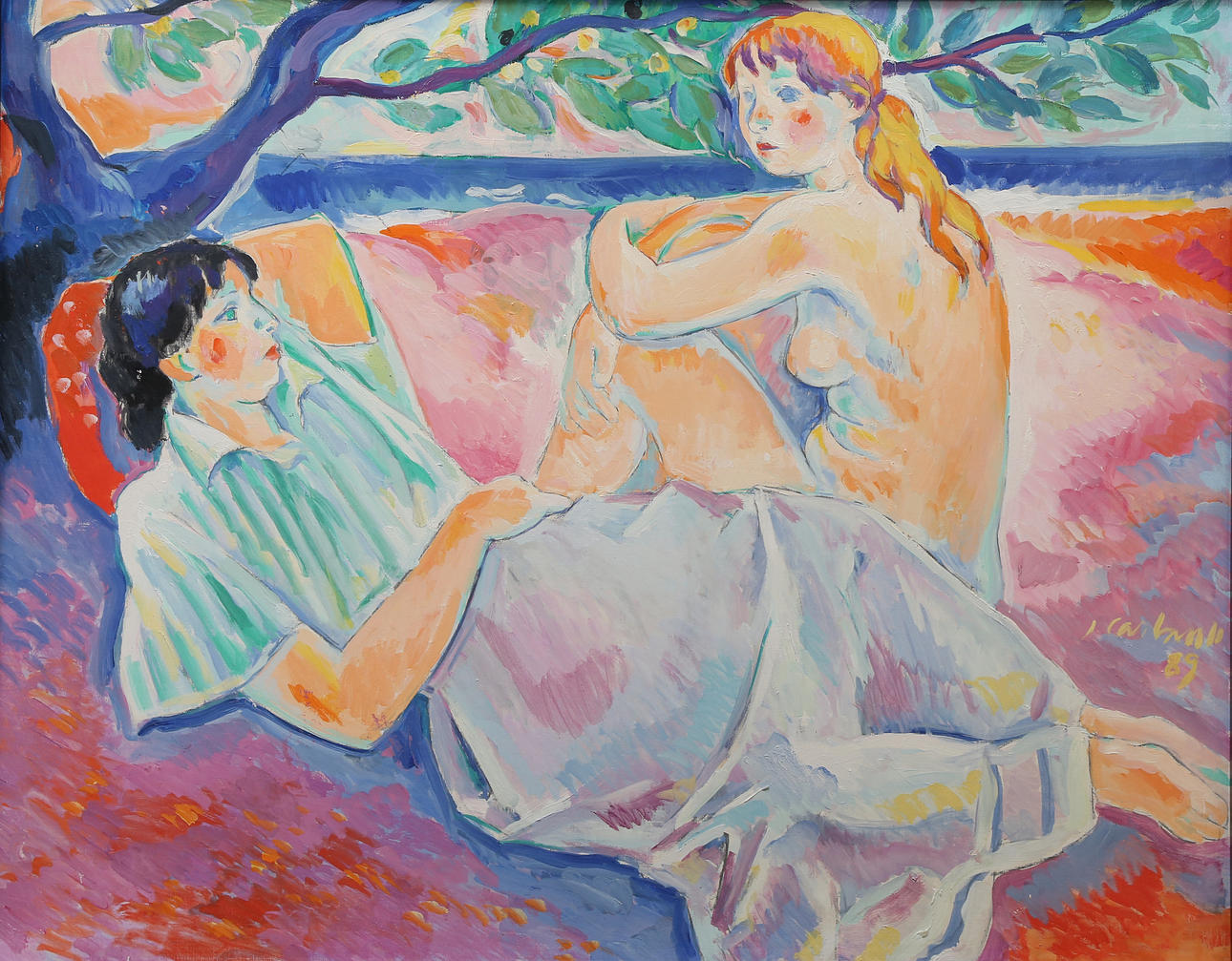 JAUME CARBONELL. Two youths.