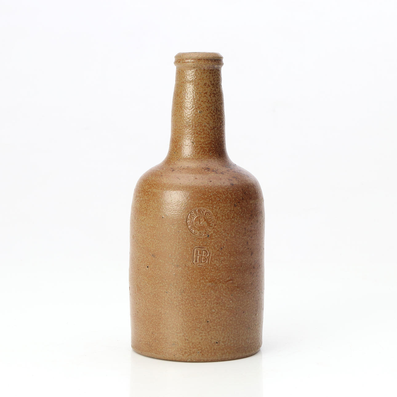 BOTTLE. Salt-glazed stoneware. Helsingborg 1798-1830.
