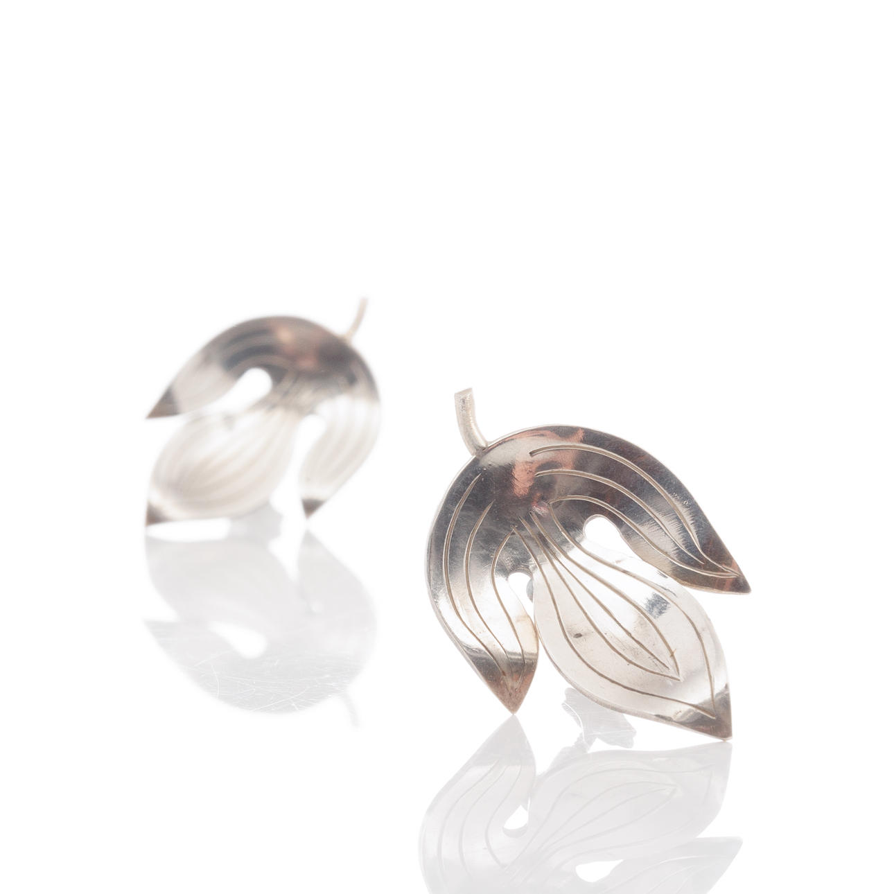 SIGURD PERSSON. Earrings, silver, Stigbert, 1947.