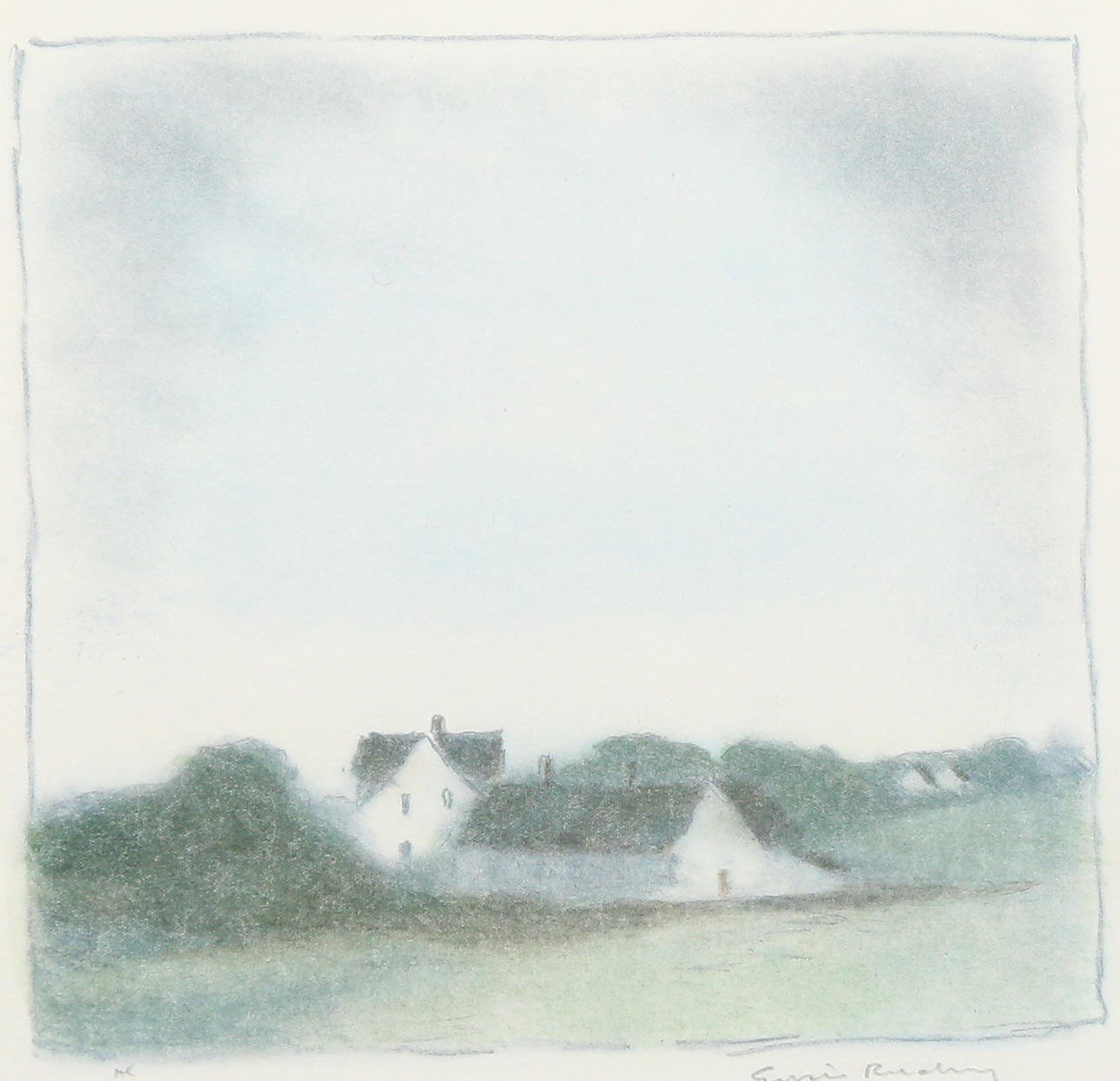 GUSTAV RUDBERG. lithograph, signed.