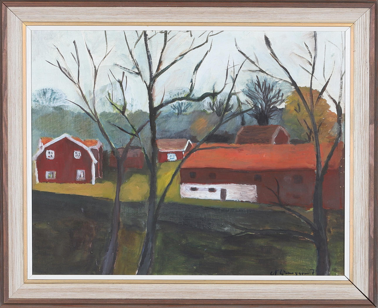 OIDENTIFIERAD KONSTNÄR. oil on panel, signed N. Ljungren.