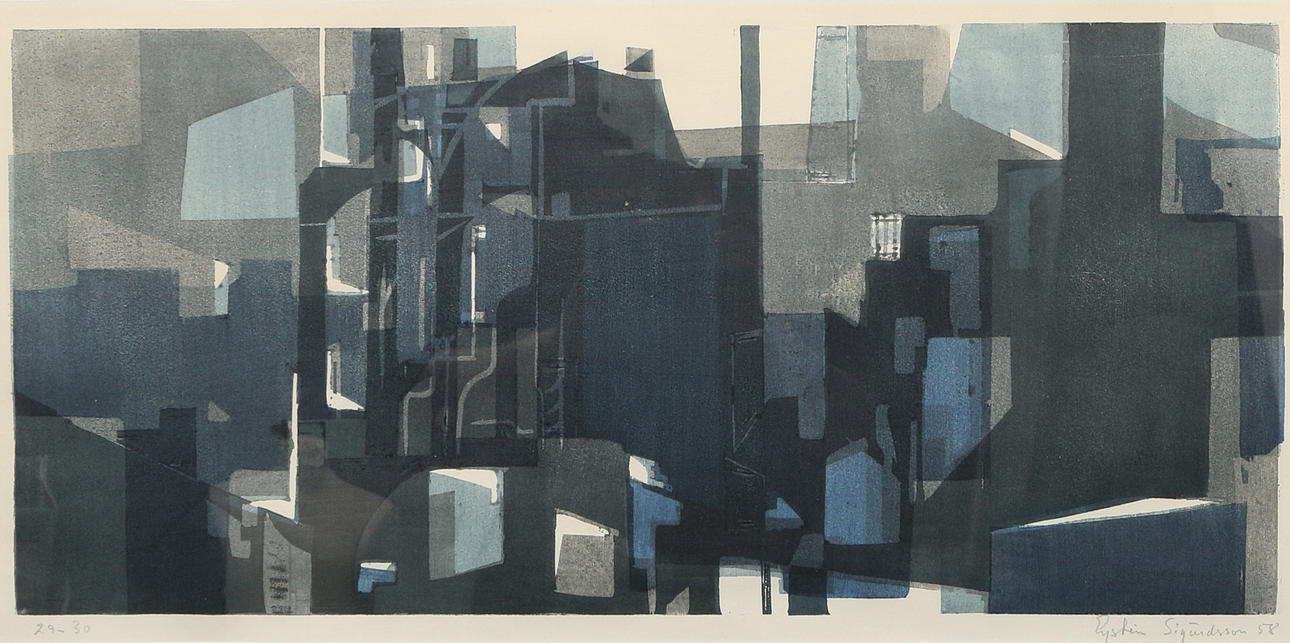 EYSTEIN SIGURDSSON. lithograph, signed and numbered 29/30.