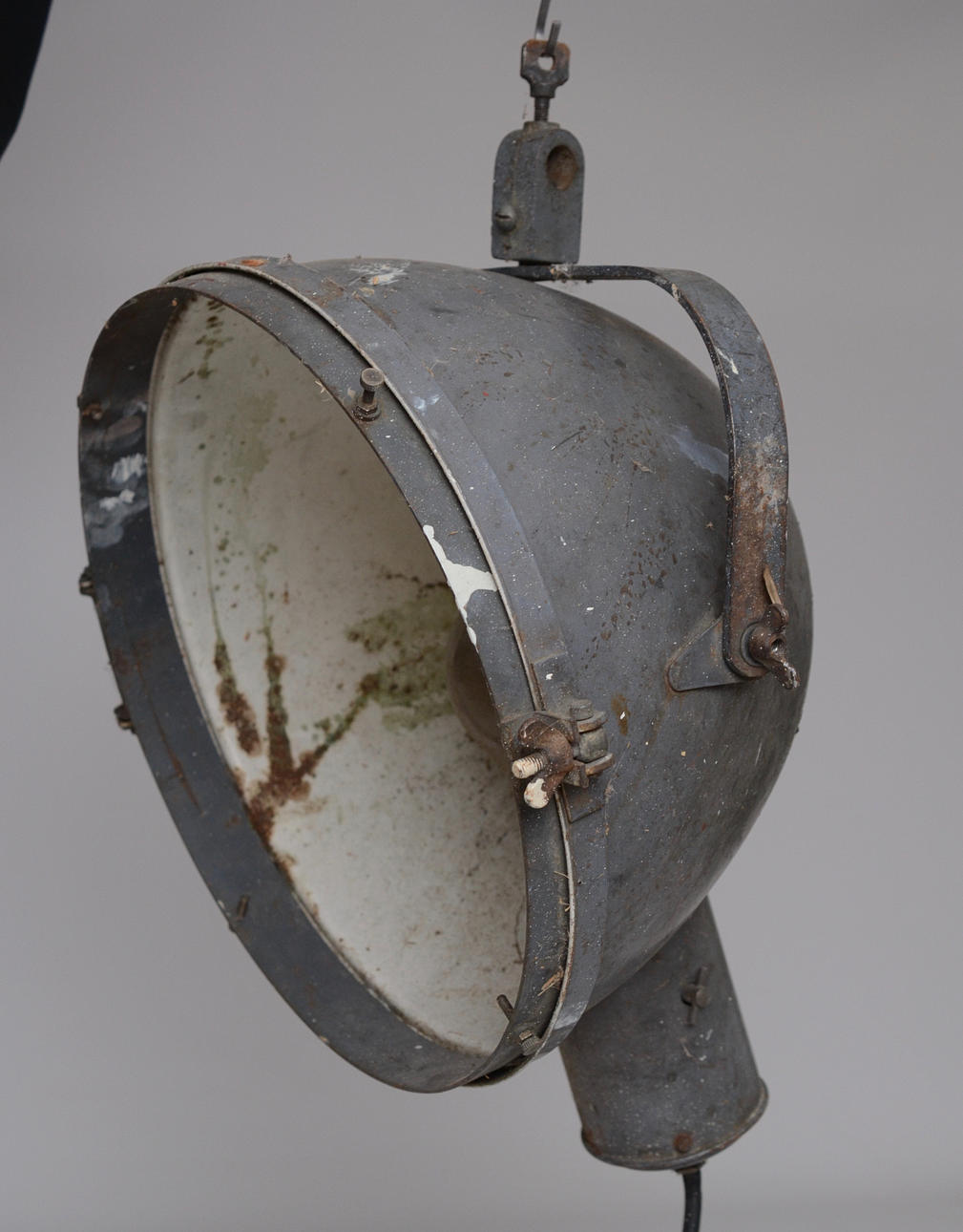 INDUSTRILAMPA, retro, plåt.