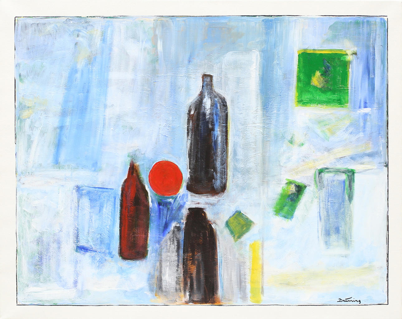 LEIF BRÜNNING. Stilleben, olja på duk, signerad Brünning.