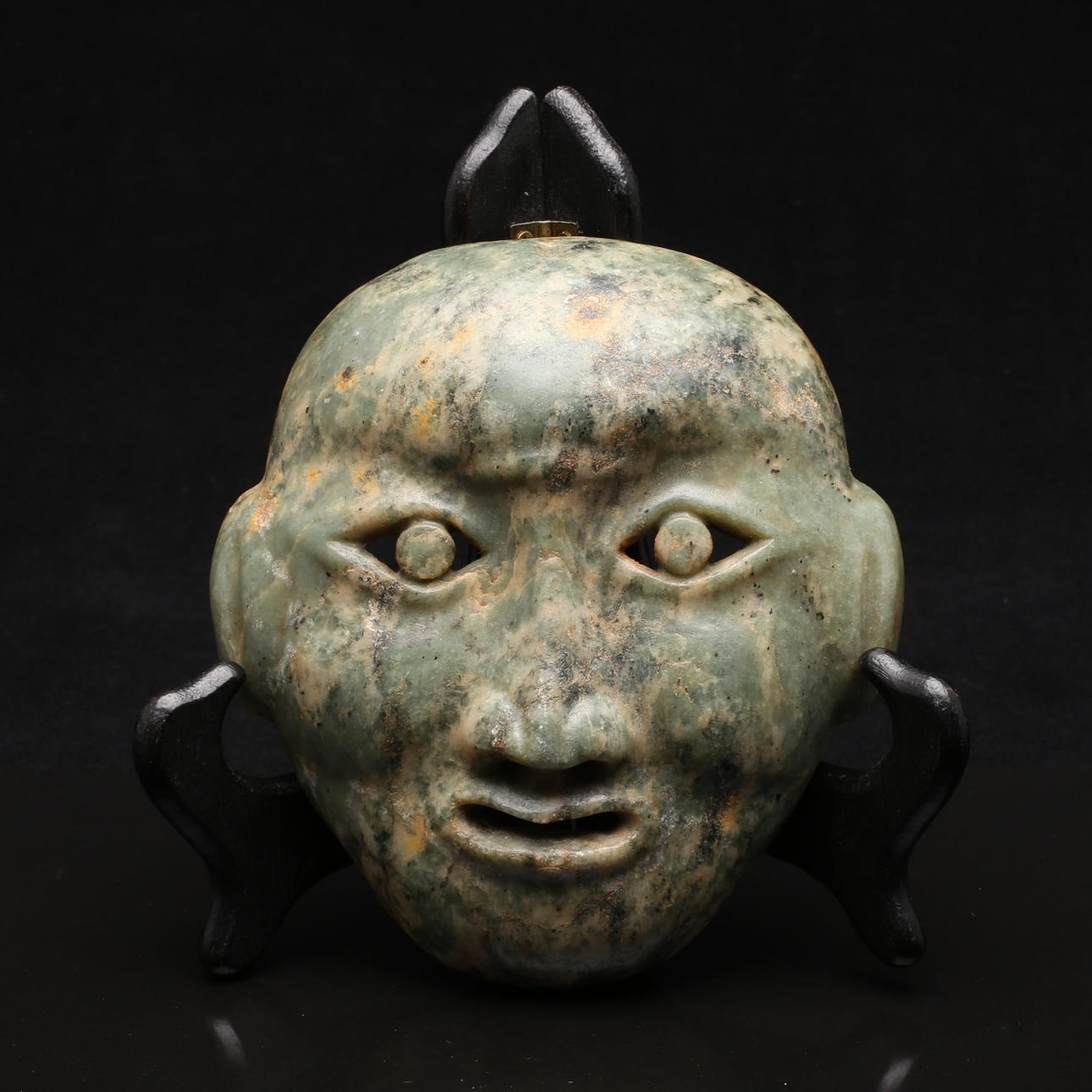 DÖDSMASK, jade, Kina, antagligen 1900-tal.
