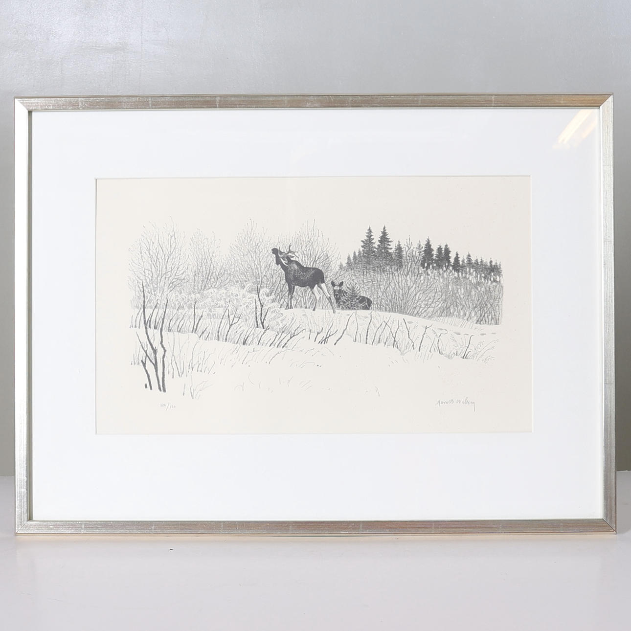 HARALD WIBERG. lithograph, signed and numbered 102/160.