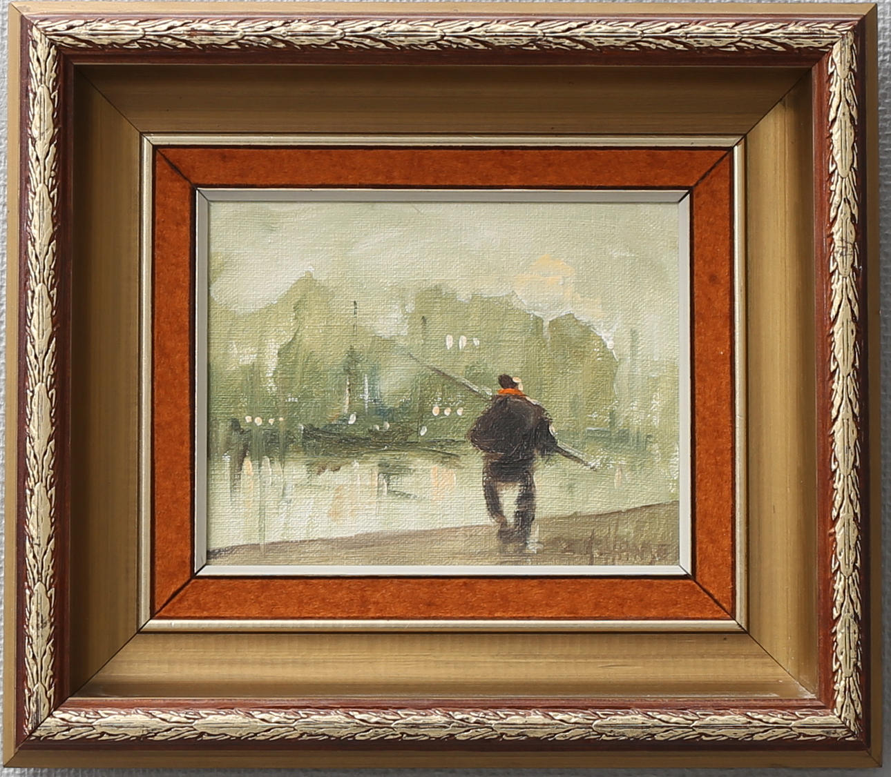 CARLO KNUD HANSEN. Olja på duk, signerad C K Hansen.