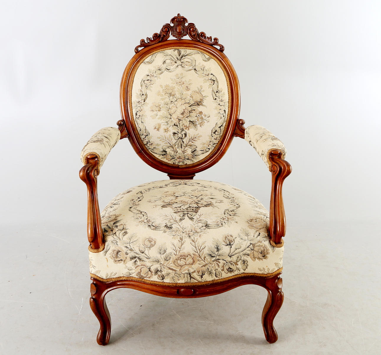 KARMSTOL, rokokostil, 18/1900-tal.