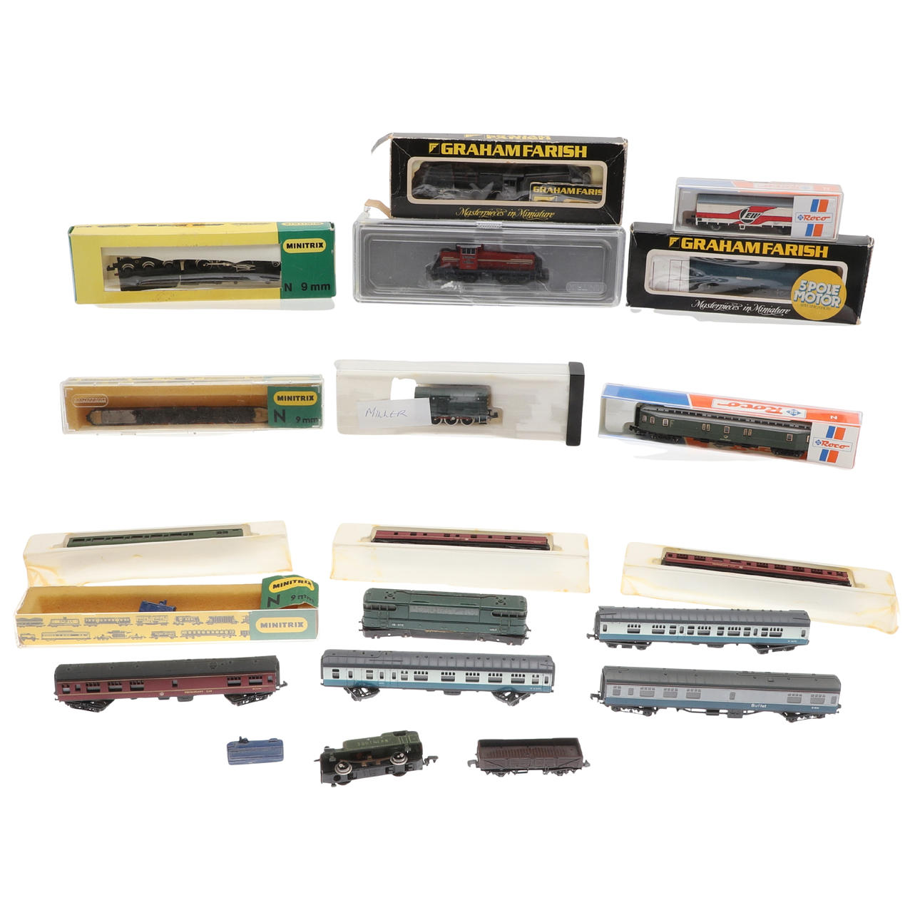 N GAUGE LOCOMOTIVES & ROLLING STOCK.