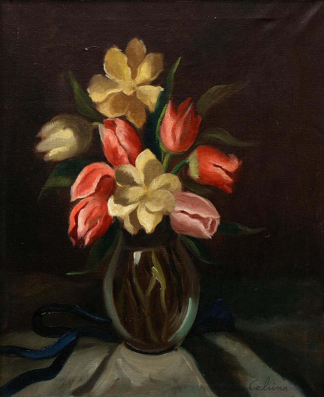RAMON CALSINA. Flowers vase.