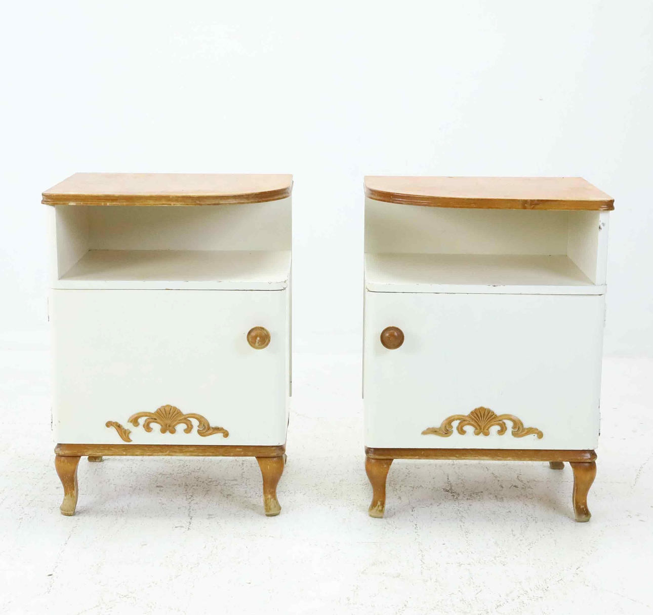 BEDSIDE TABLES, a pair, Art Deco, 1930s.