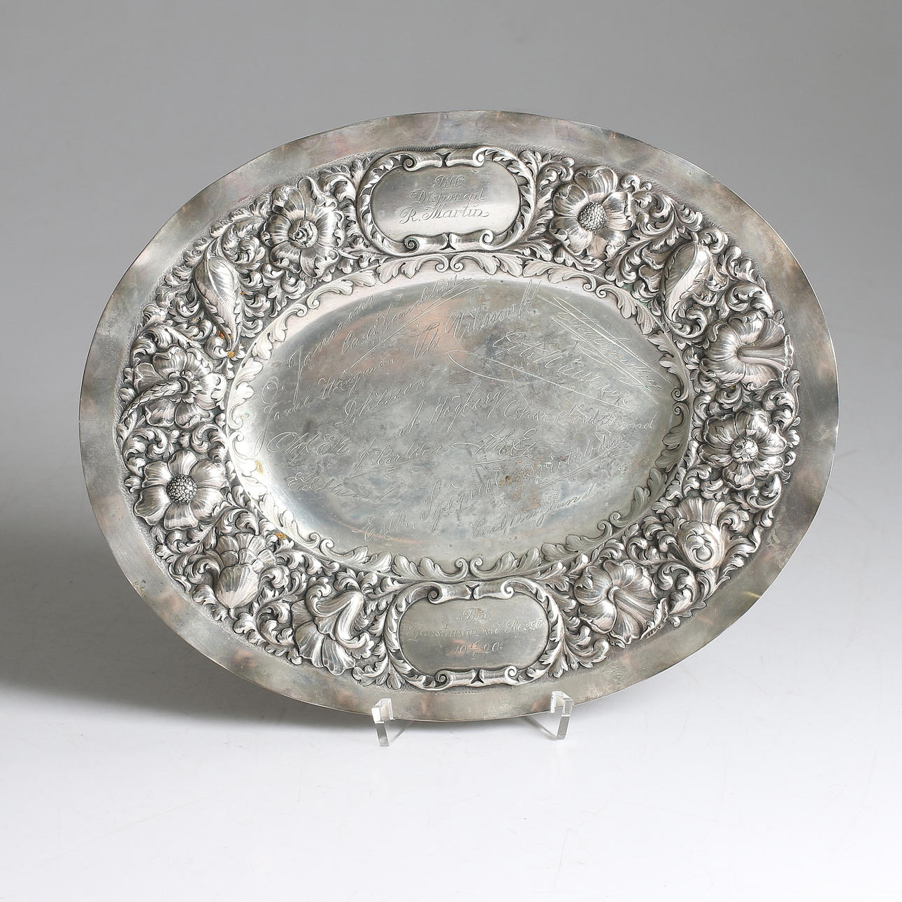 FAT, silver, C.G. Hallberg, Stockholm, 1920. Vikt 319 gram.