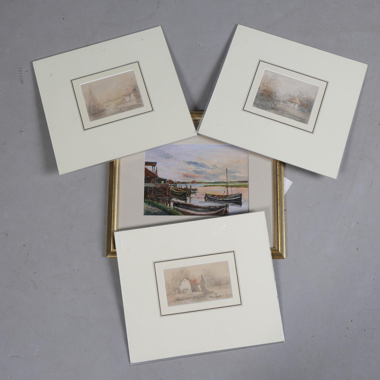 FOUR PAINTINGS (4).
