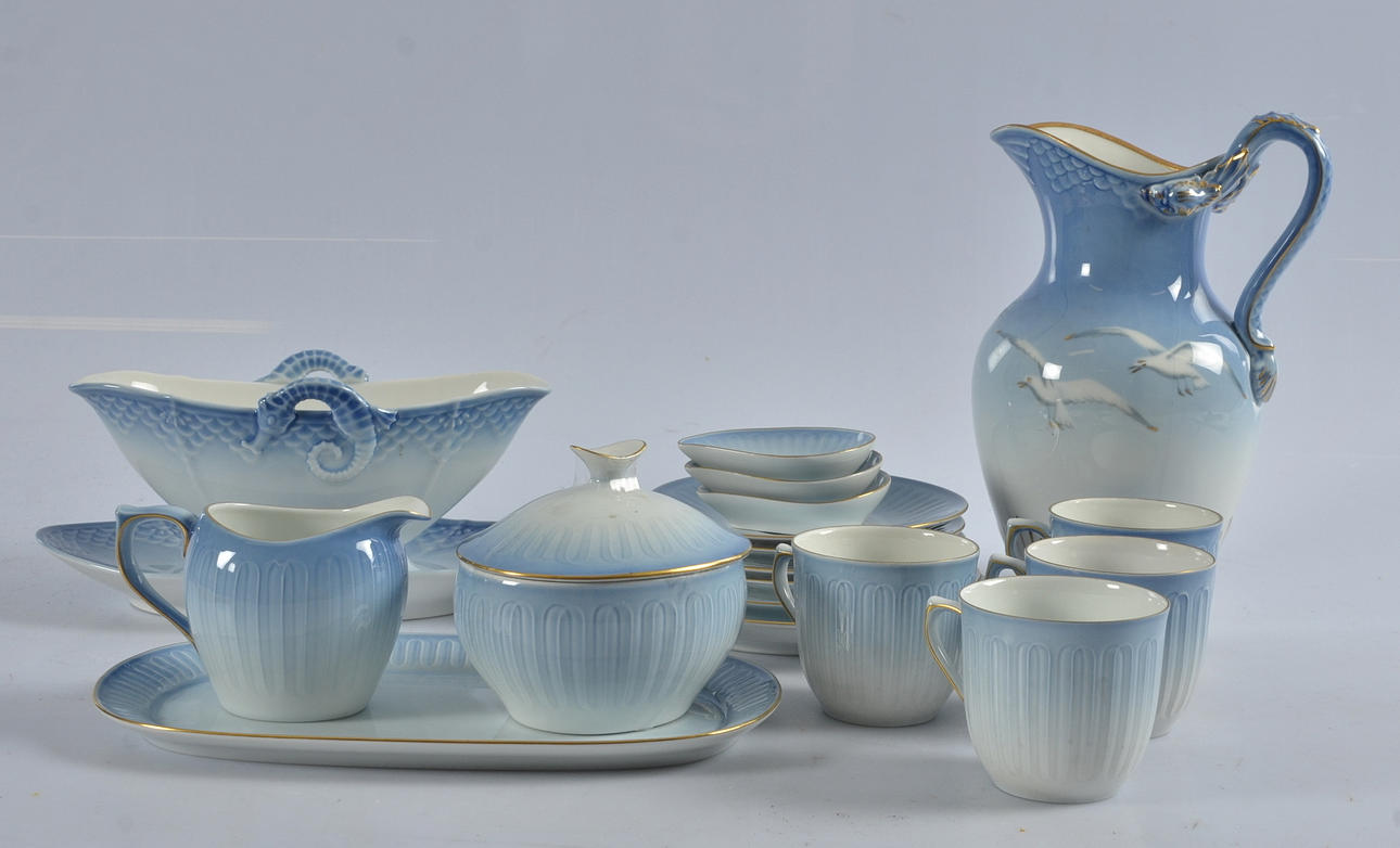 KAFFESERVISDELAR, 18 delar, Bing&Gröndahl, Danmark.