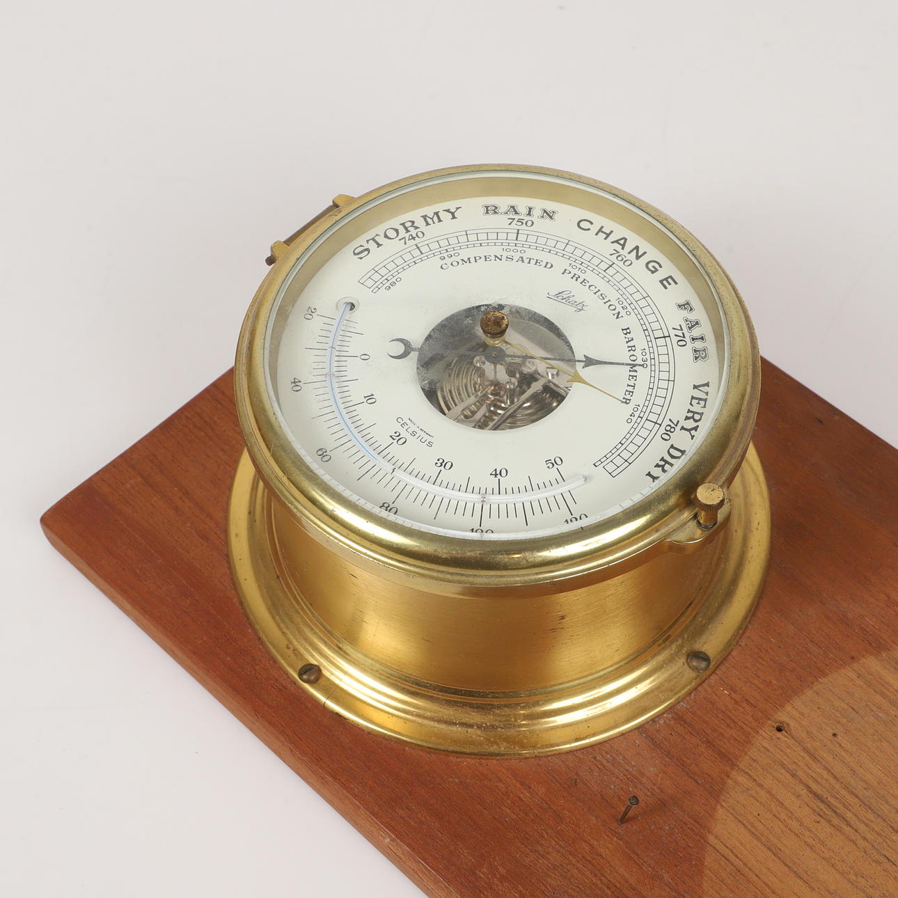 BAROMETER, mässing, Schatz.