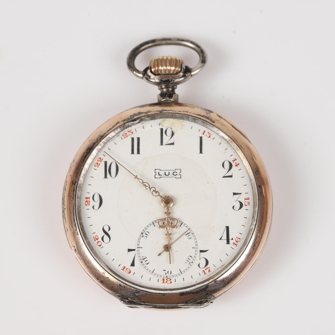 POCKET WATCH, Louis Ulysse Chopard, L.U.C., silver.