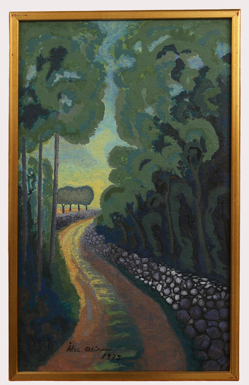 ÅKE OLIVER. Acrylic on canvas "Långås", signed, dated 1975.