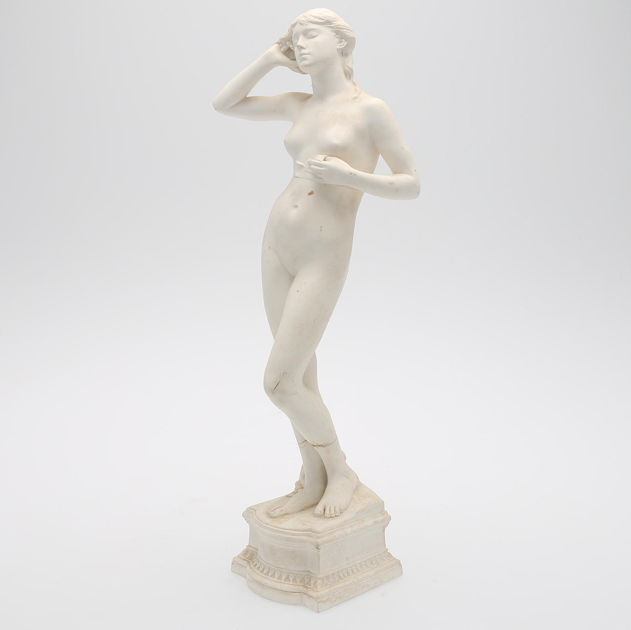 Gustavsberg, Parian figurin, Snöklockan, 1894.
