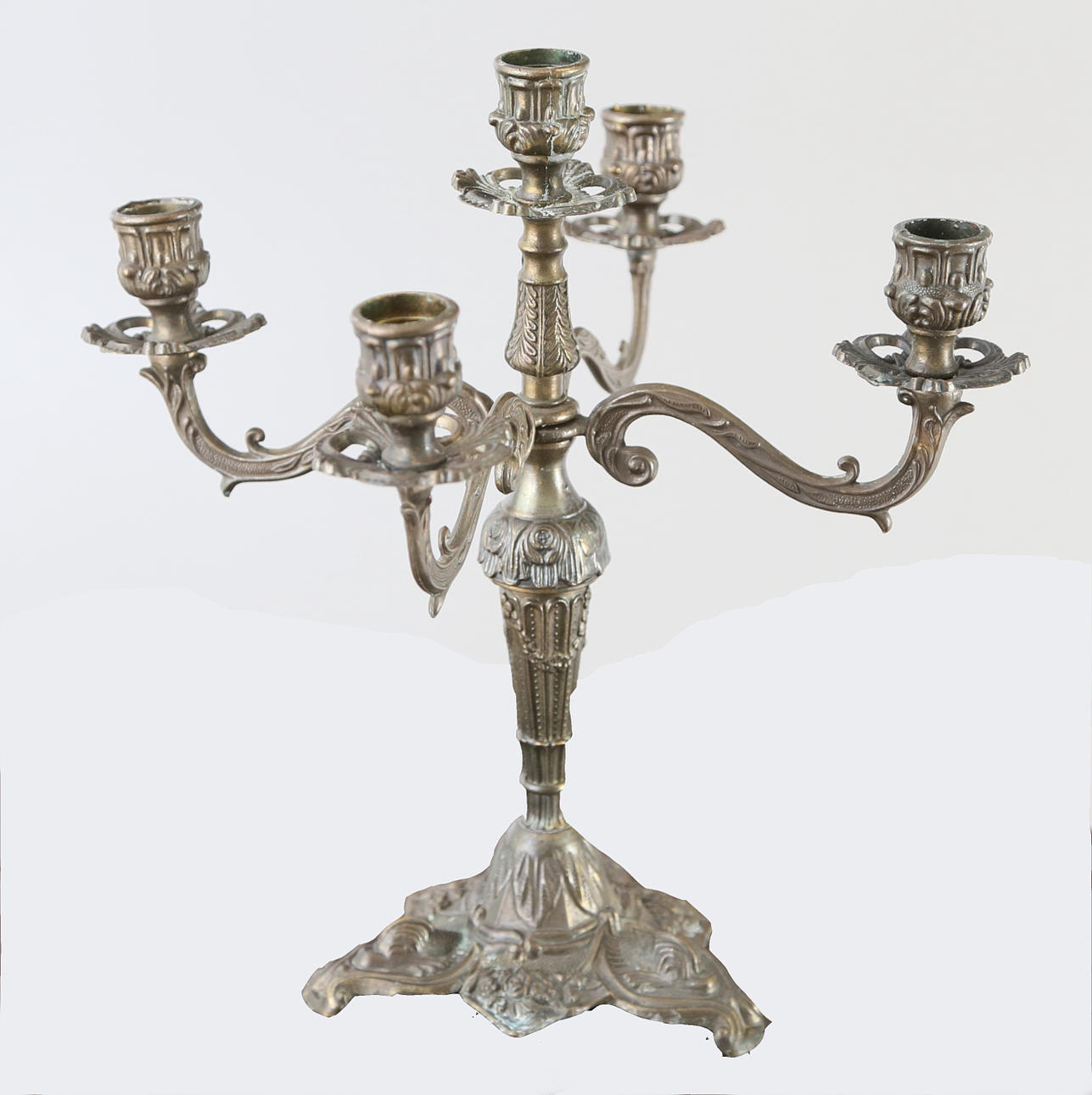 KANDELABER, metall, Italien, 1900-tal.