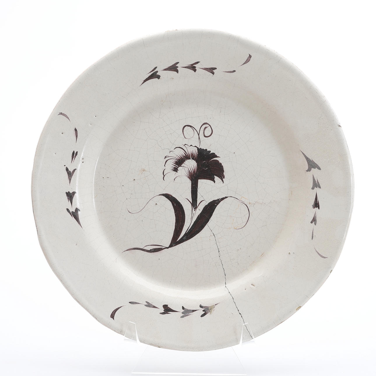 DISH, faience, likely Marieberg, 18th century.