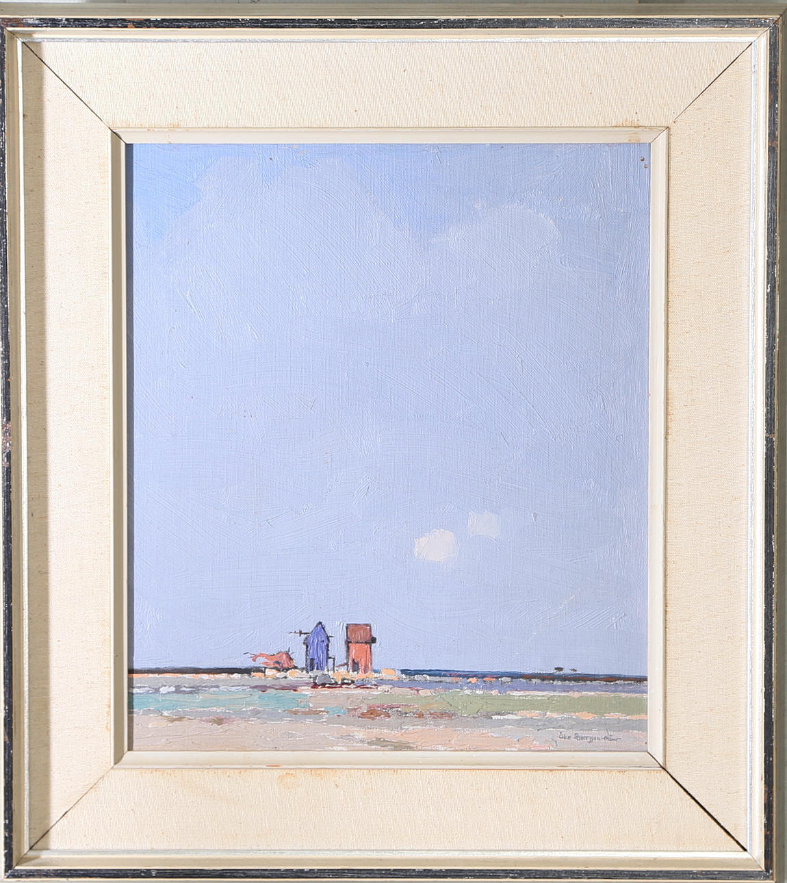 ÅKE PETTERSON-NÅW. "Höstdag Öland", olja på pannå, signerad.