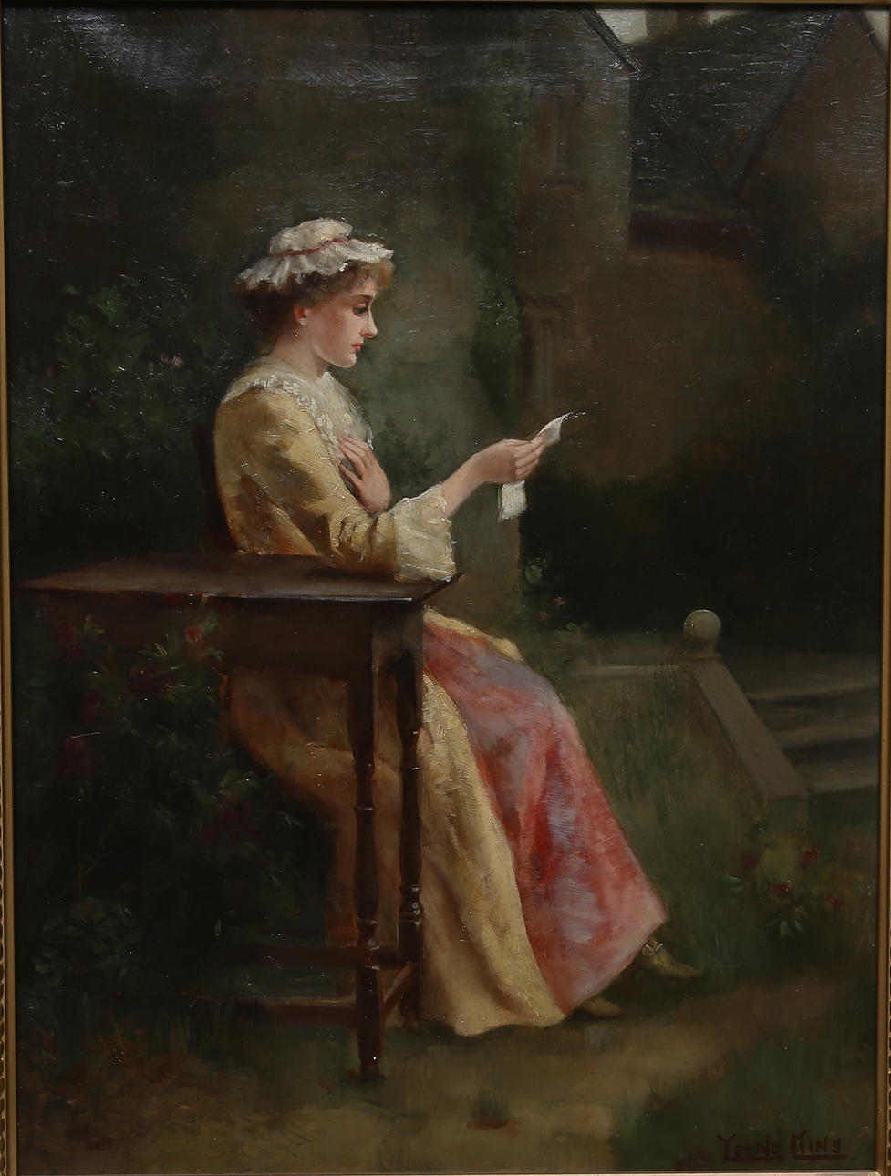 HENRY JOHN YEEND KING(1855-1924). Olja på duk, signerad.