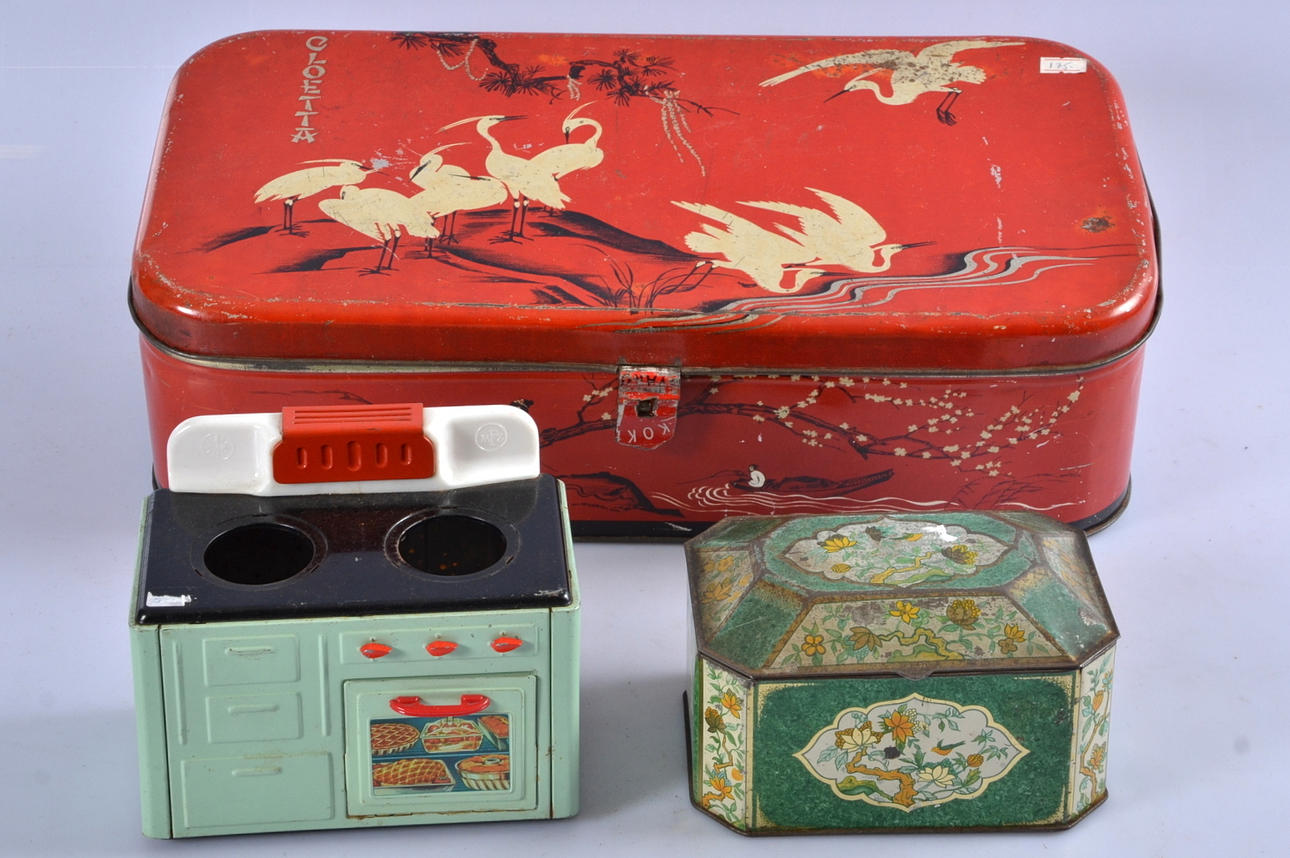TIN CANS AND TIN KITCHEN, 3 parts.