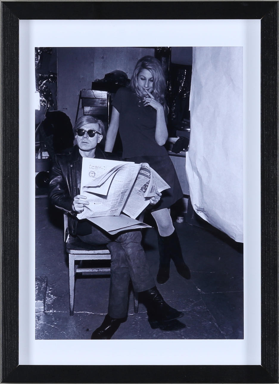 OIDENTIFIERAD KONSTNÄR. Fotoprint, 'Andy Warhol'.