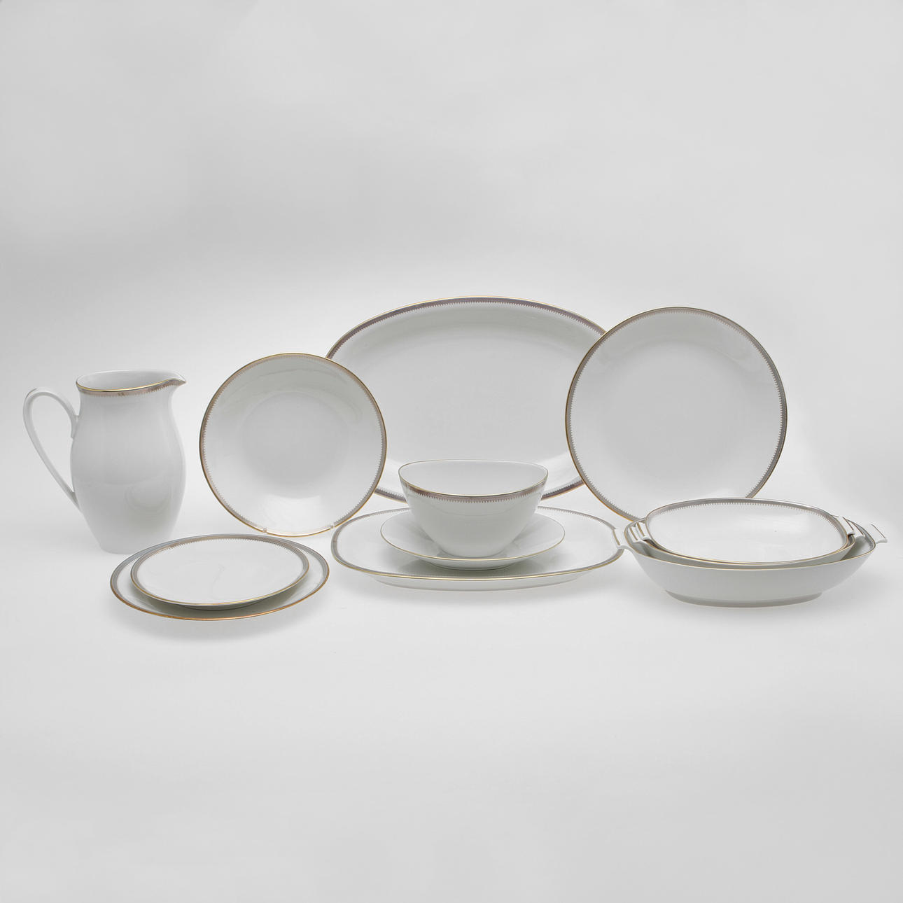 MATSERVIS, 58 delar, porslin, "Teneriffa", Rörstrand.