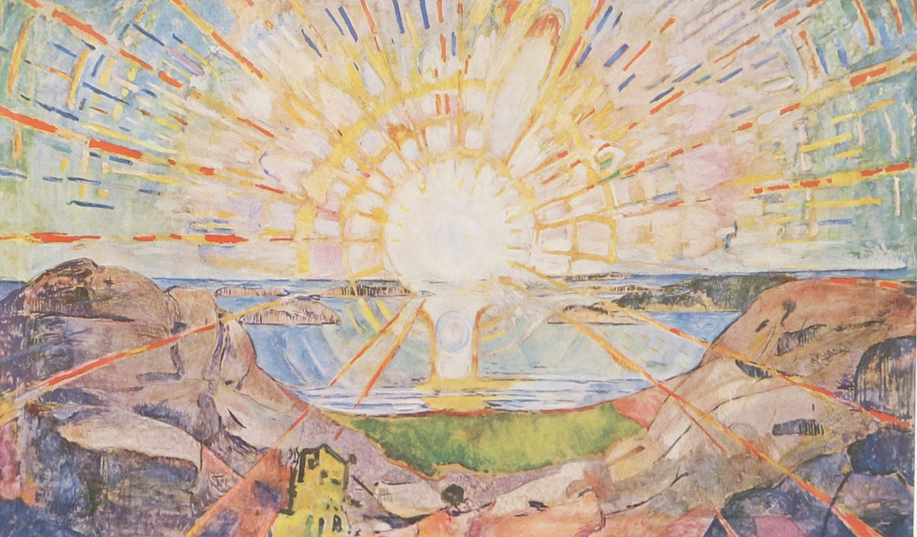 EDVARD  MUNCH. EFTER. "Solen", tryck.