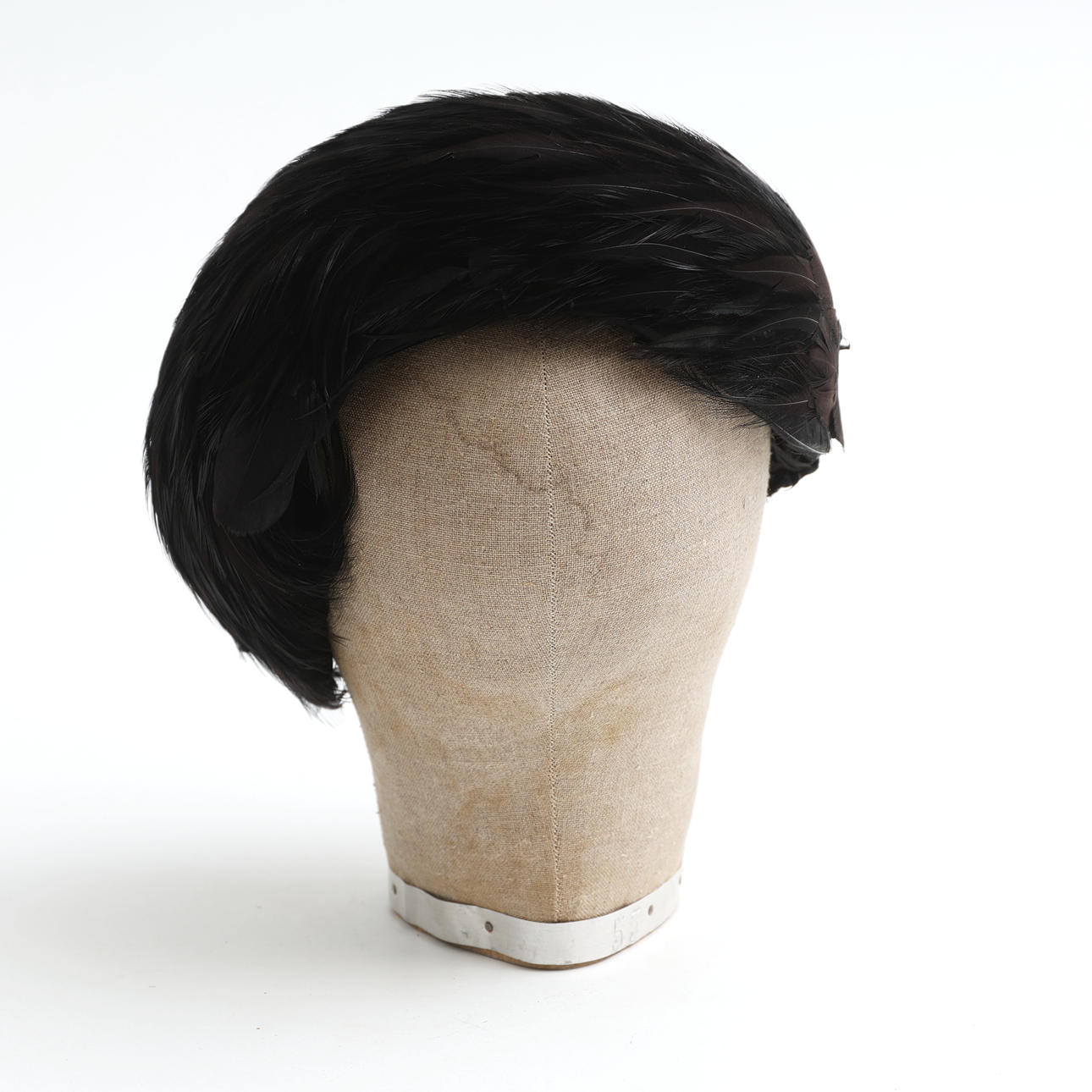 HAT BLOCK/MILLINER'S BLOCK, and HAT, 20th century.