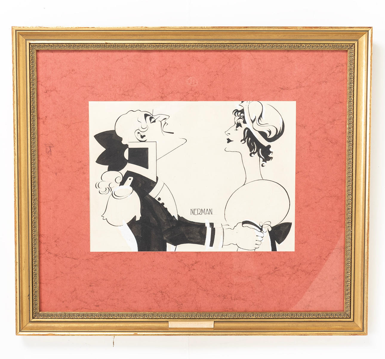 EINAR NERMAN. ink and gouache, signed Nerman.