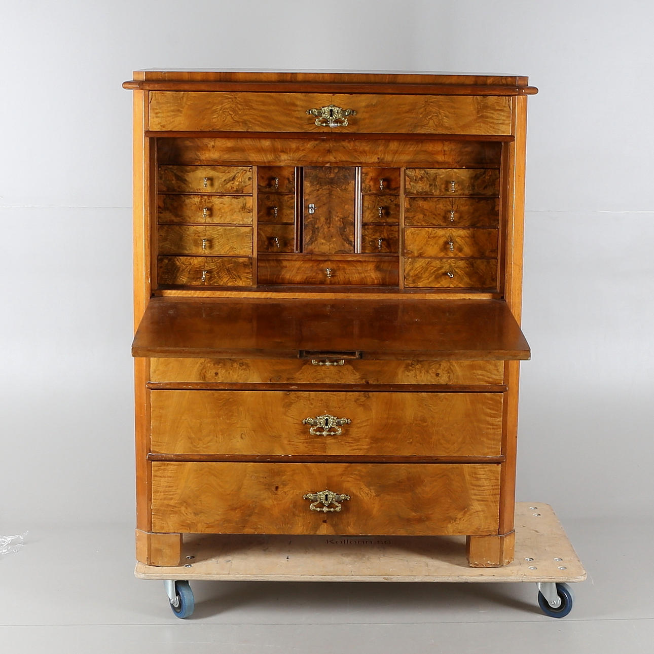 CHIFFONJÉ, mahognyfanerad/furu, 1800-talets mitt.