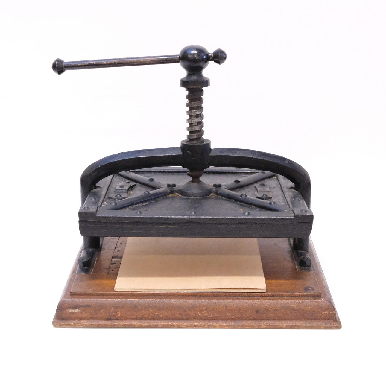 BOOK PRESS, CIRCA 1900.