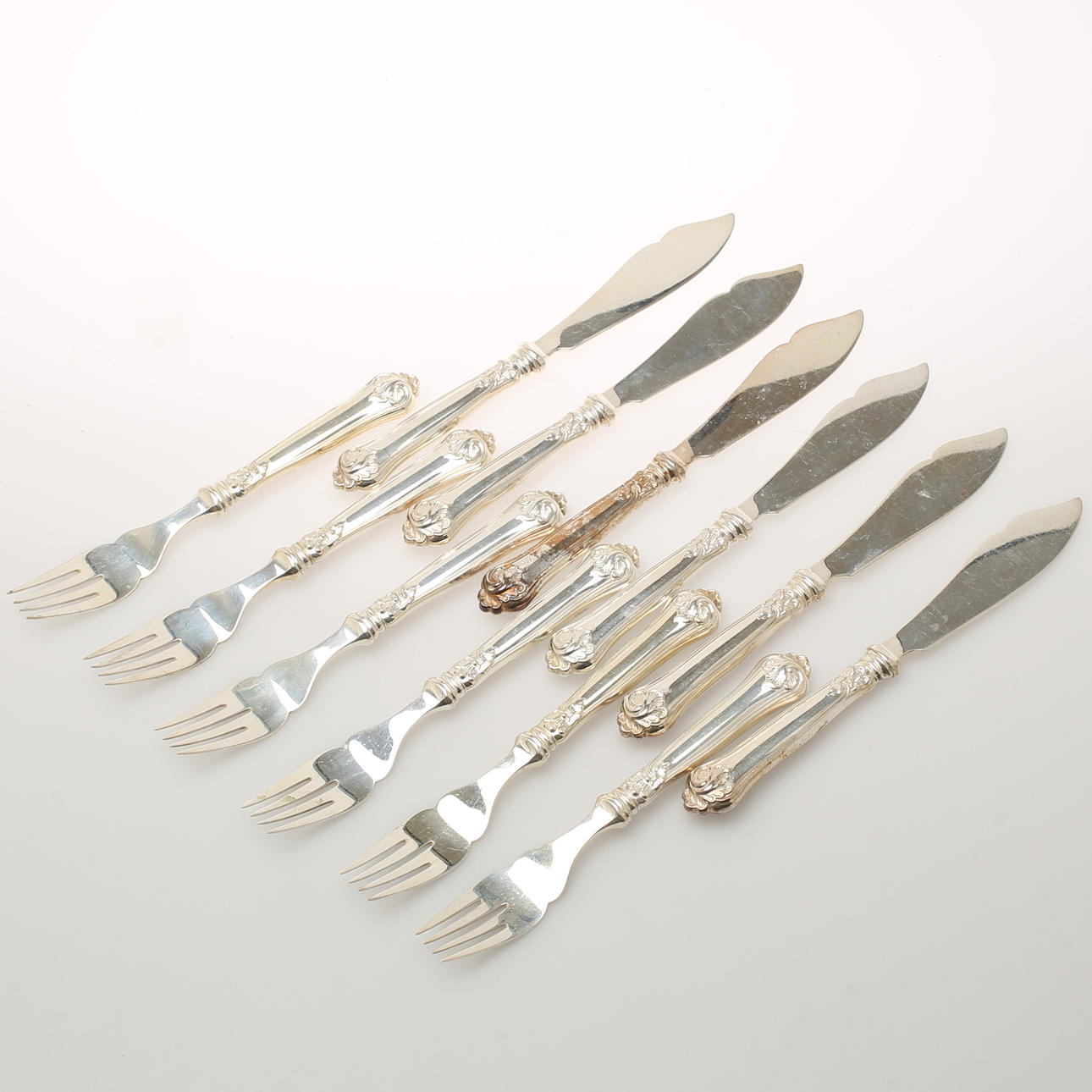 BESTICK, 92 delar, silver "Sachsisk", 4115 gr.