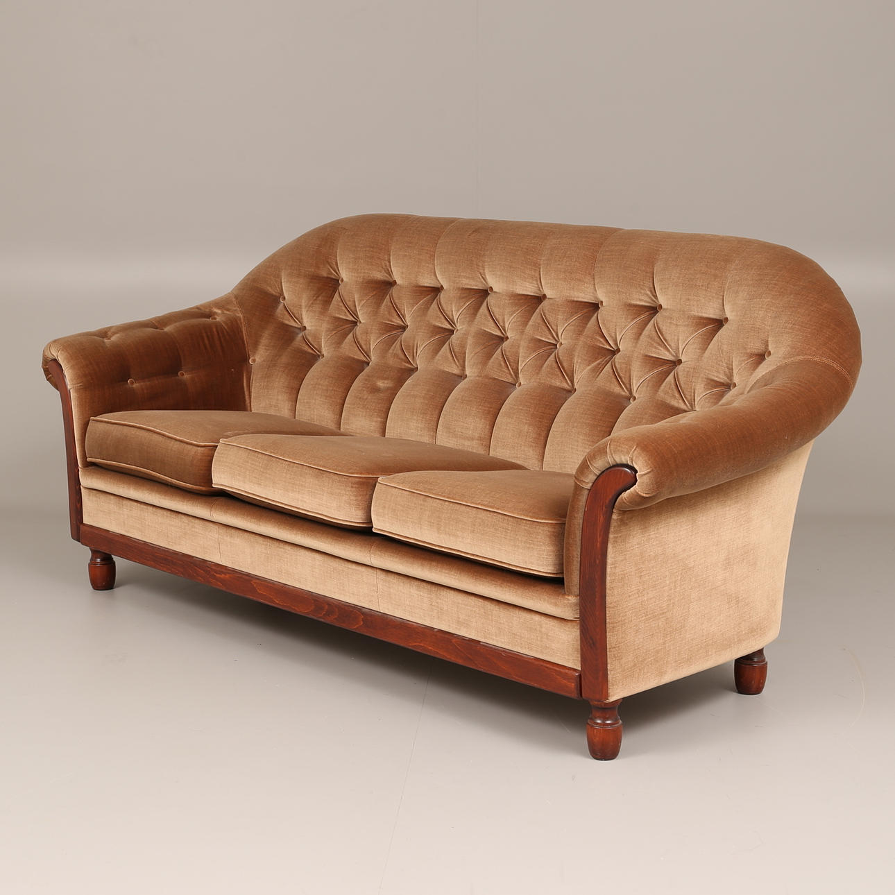 SOFFA, plysch, 3-sits, Bröderna Andersson.