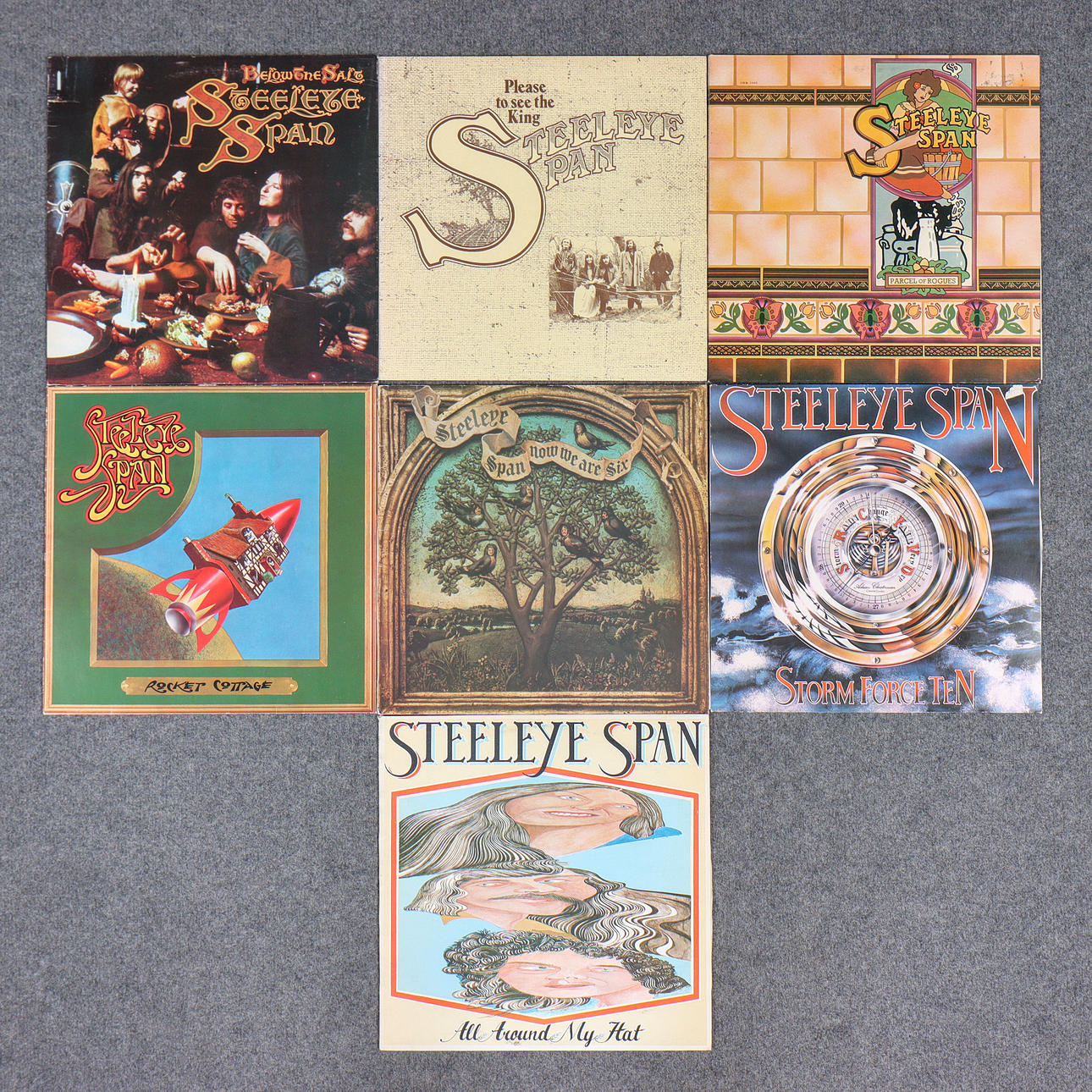 7 LP RECORDS, STEELEYE SPAN.