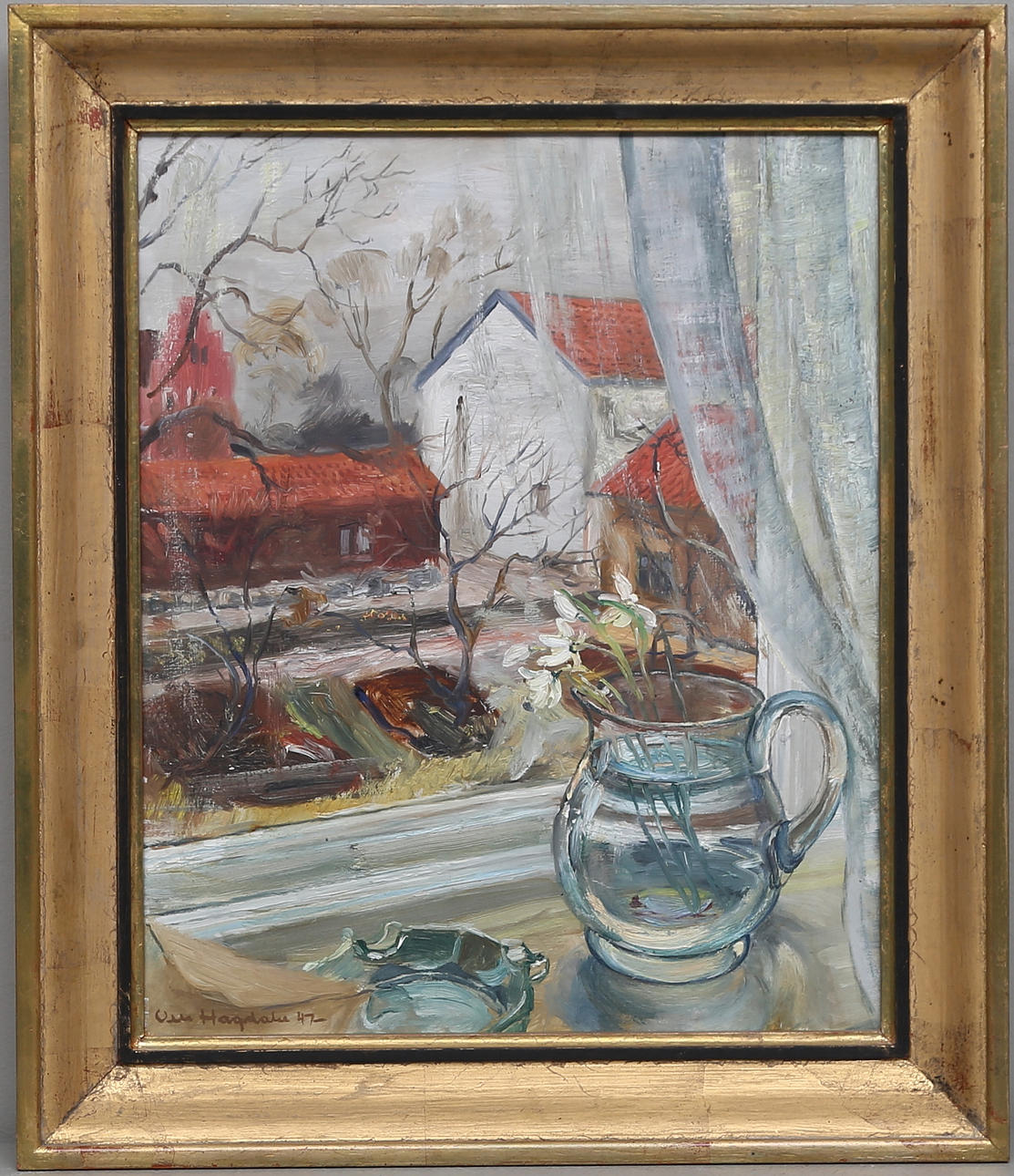 OLLE HAGDAHL. Olja på duk, signerad och daterad 47.