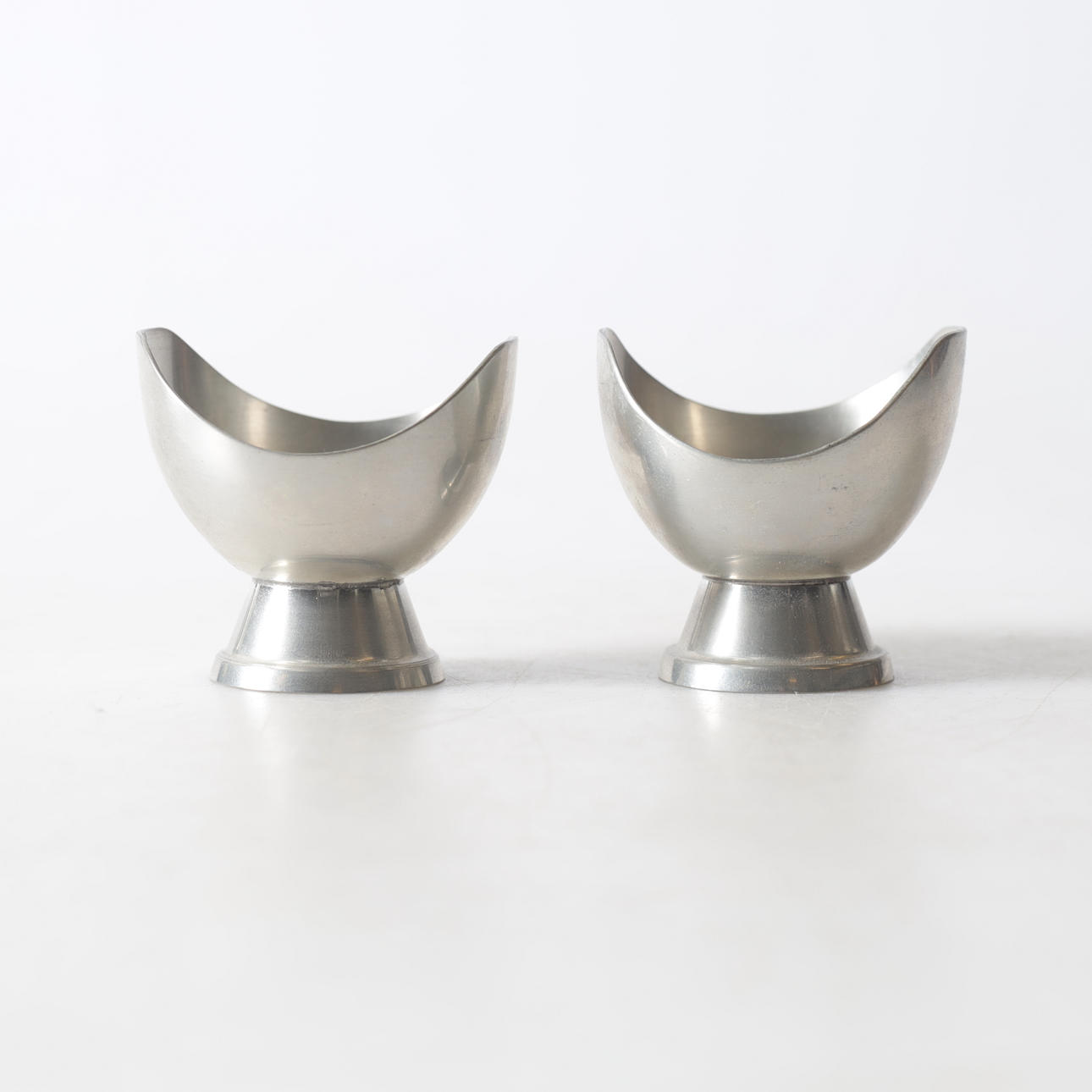 CANDLESTICKS, 1 pair, pewter, GAB, 1967.