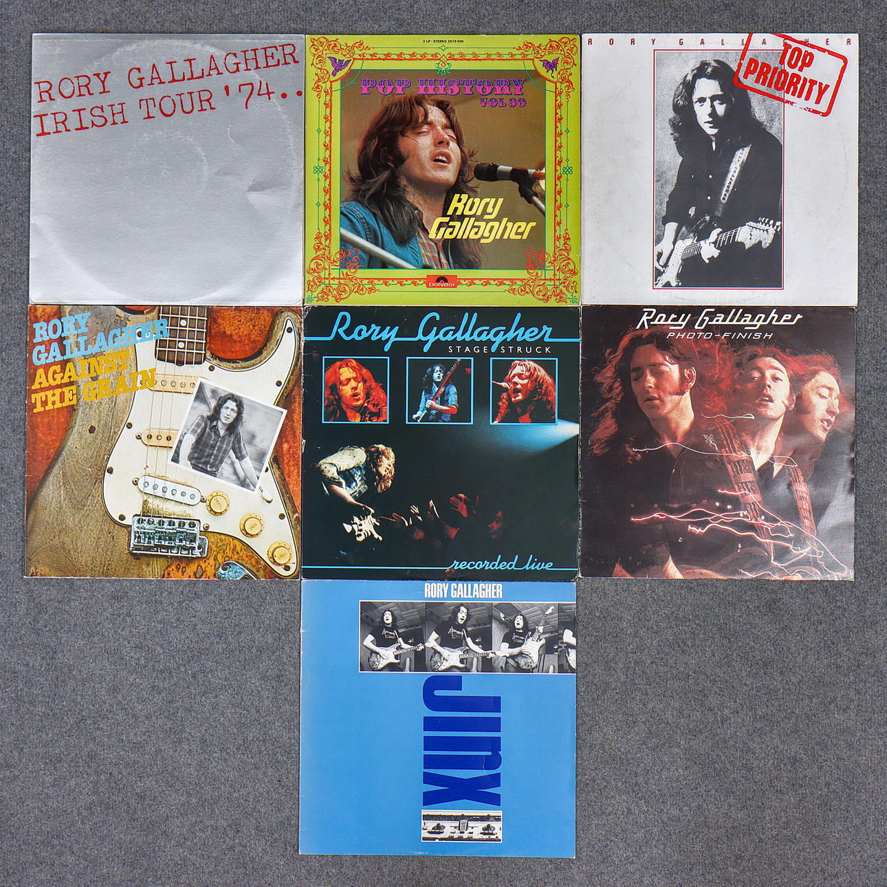 9 LPs, RORY GALLAGHER.