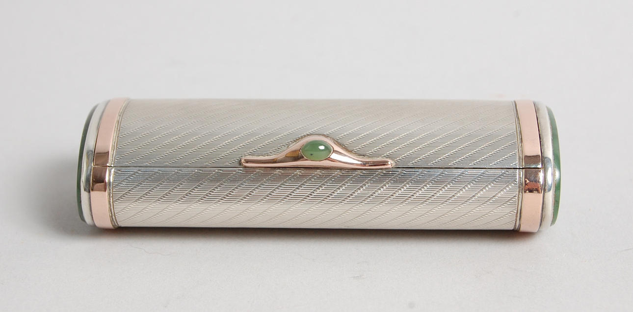 NIPPERASK, silver, förgyllt silver, med aventuriner.