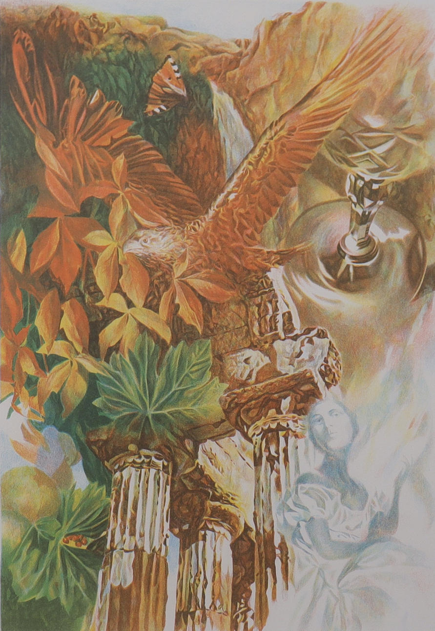 ANDREAS KROOK (FÖDD 1971). lithograph, composition.