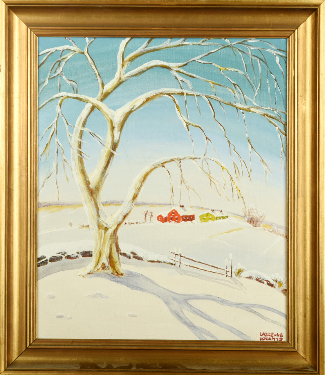 LASSE KRANTZ. Oil on panel, signed, dated 1948.